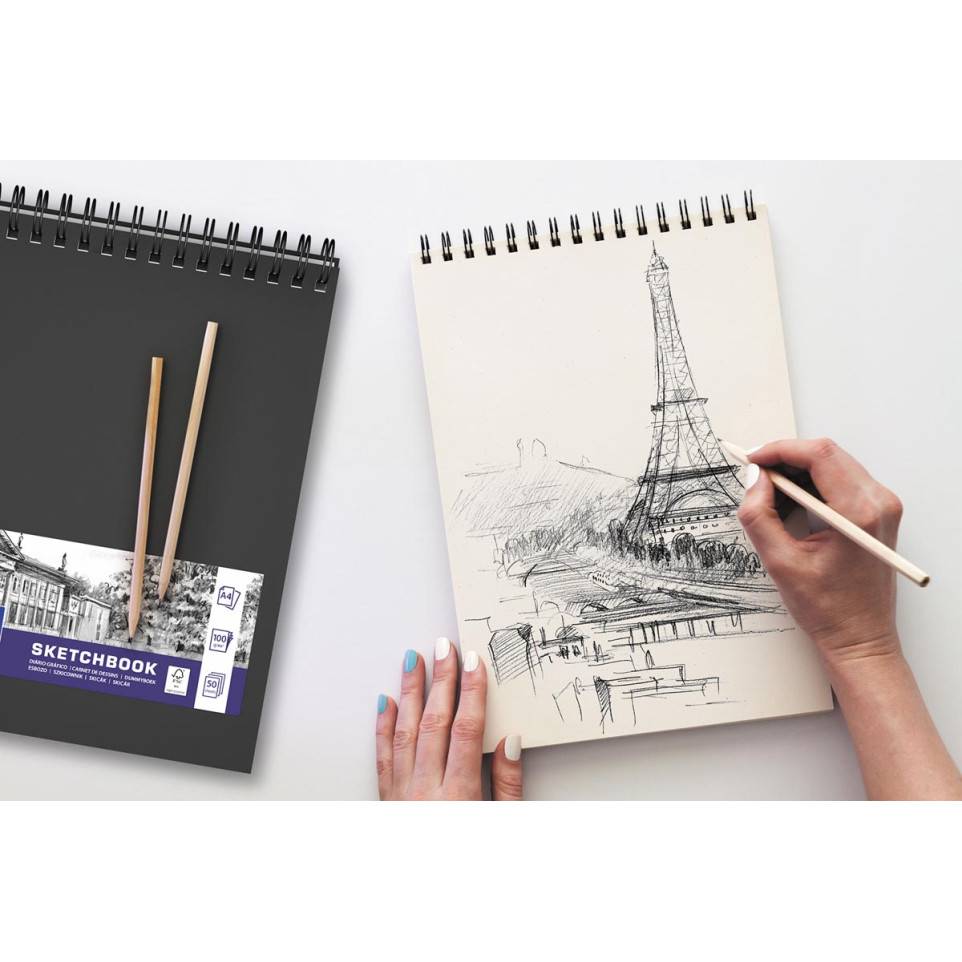 Oxford Carnet De Dessin Feuilles G M Ft A Noir