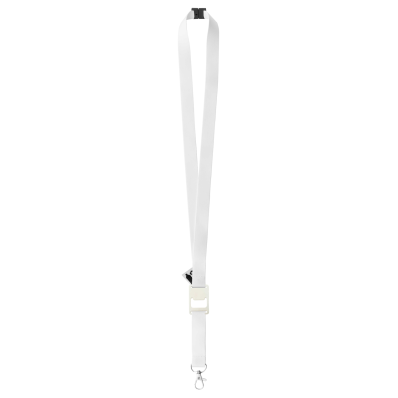 Subyard Fresh white black custom sublimation lanyard