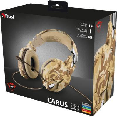 Trust GXT 322D Carus casque de jeu desert camo