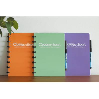 Correctbook Scratch To-Do: cahier effaçable / réutilisable, 8 pages (4  feuilles)
