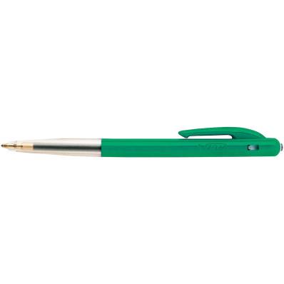 Bic stylo bille M10 Clic, pointe moyenne, 0,4 mm, vert