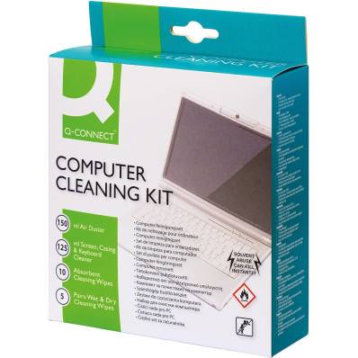Q-CONNECT Kit pour nettoyage de l'ordinateur