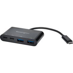 Trust - Halyx Aluminium 4-Port USB 3.2 Hub USB 3.2 Gen 1 (3.1 Gen 1)  Micro-B Gris