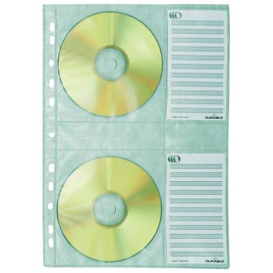 Pochette autoadhésive pour CD et DVD - transparent - 10 pochettes