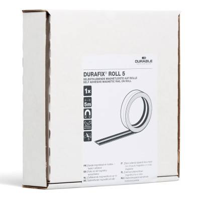 Durable Durafix barre magnétique adhésive, 210 mm, paquet de 5