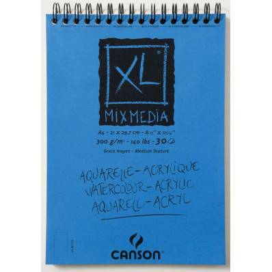 Album de 30 feuilles de papier dessin Canson Mix Media XL