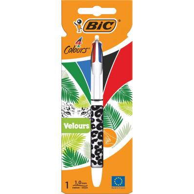 Bic 4 Colours Original, stylo bille, 0,32 mm, 4 couleurs d'encre classique,  bleu, sous blister