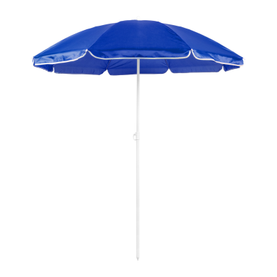 gespannen eeuw Politiek Mojacar blauw wit parasol