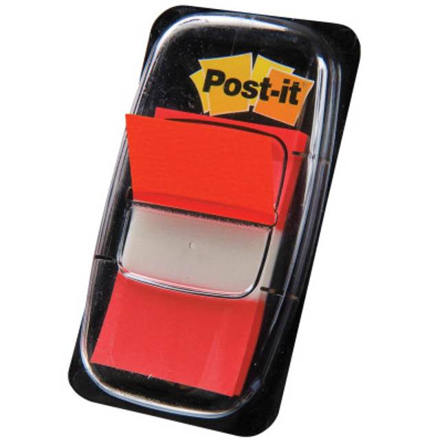 Post-it Index standard, ft 25,4 x 43,2 mm, dévidoir avec 50
