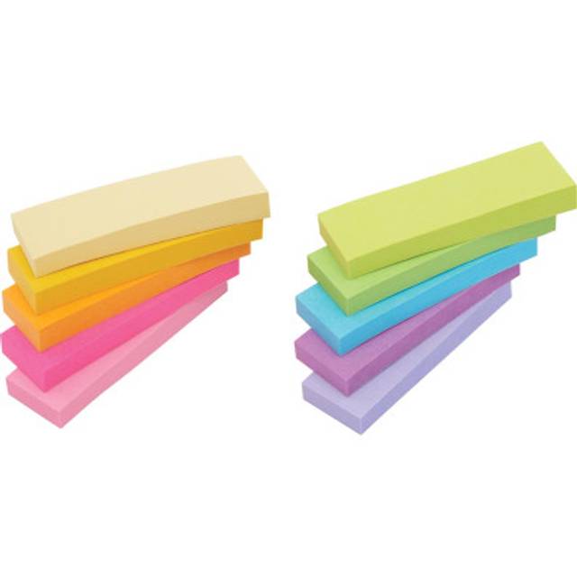 Post-It notes markers, marque pages, 50 feuilles, paquet de 10 blocs,  couleurs assorties