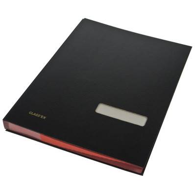 Parapheur signature carton Extendos 12 compartiments A4 noir