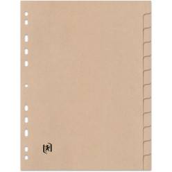Pergamy intercalaires, ft A4, perforation 23 trous, PP, 10 onglets