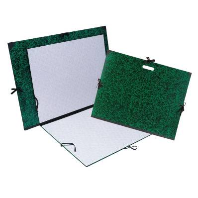 Exacompta - Carton à dessin Annonay avec élastiques 32x45 cm - Pour format  A3 - Vert