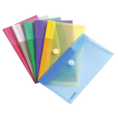 Tarifold pochette à zip, ft A6, paquet de 8 pièces en couleurs