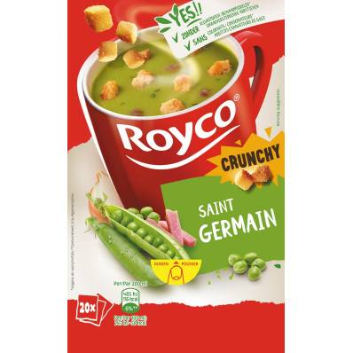 ROYCO - Minute Soup Délice De Poireaux Et Croûtons Extra Croquants 3  Sachets - Lot De 4