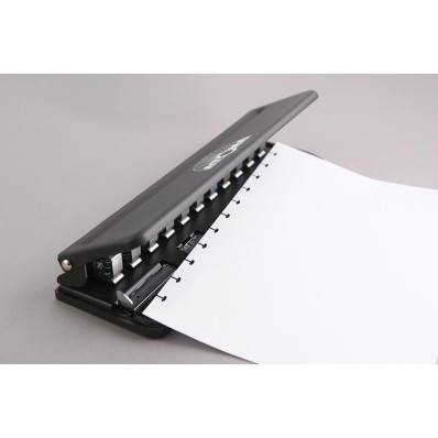 Herlitz 50025411 perforateur papier Noir, Blanc, Perforatrice Blanc/Noir,  Noir, Blanc, Noir, Métal, Plastique, Caoutchouc, 8 cm