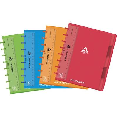 Atoma Trendy cahier, ft A5, 144 pages, ligné, transparant blauw