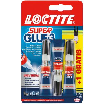 Colle super glue - 3 tubes - Colles fortes - 10 Doigts