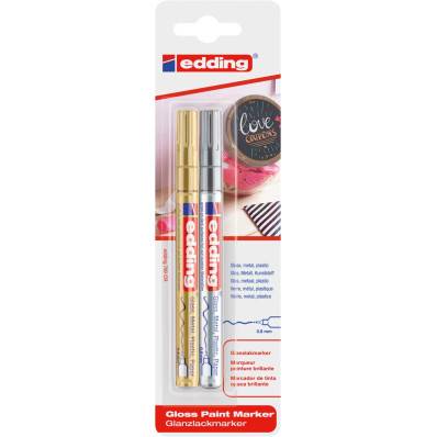 edding 750 marqueur peinture - argent - 10 stylo…