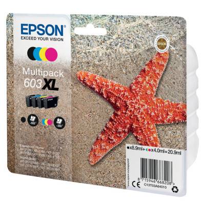 Epson cartouche d'encre 603 XL, 20,9 ml, OEM C13T03A64010, 4 couleurs