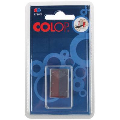 koppel Compatibel met Bij naam Colop stempelkussen tweekleurig (blauw/rood), voor stempel S160L, blister  van 2 stuks