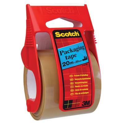 Scotch - Ruban de demenagement et d'emballage à prise robuste, avec  devidoir, 48 mm l x 50 m L (1,88 po l x 54,6 v L)