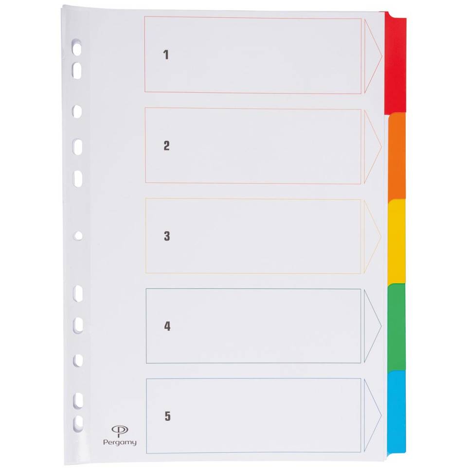 Pergamy intercalaires avec page de garde, ft A4, perforation 11 trous ...