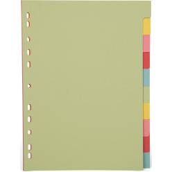 Pergamy intercalaires, ft A5, perforation 6 trous, PP, 6 onglets en  couleurs assorties