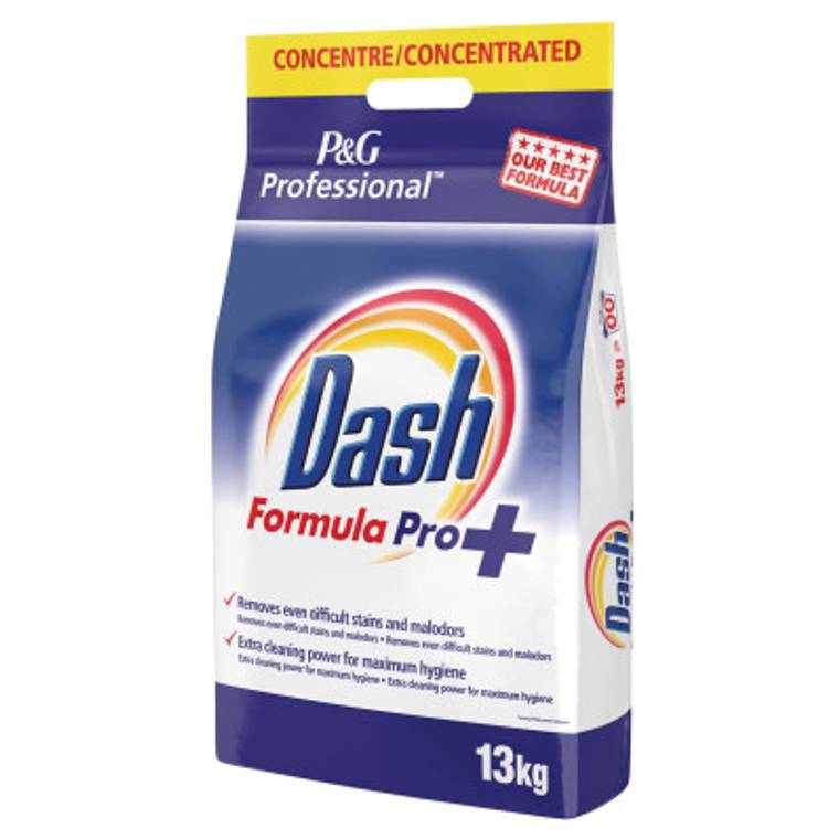Dash lessive en poudre Formula Pro, pour le ligne blanc, 130 doses, sachet  de 13 kg