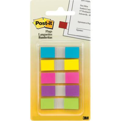 Marque-pages post-it index 683-4abxeu 3+1 gratuit couleurs vives