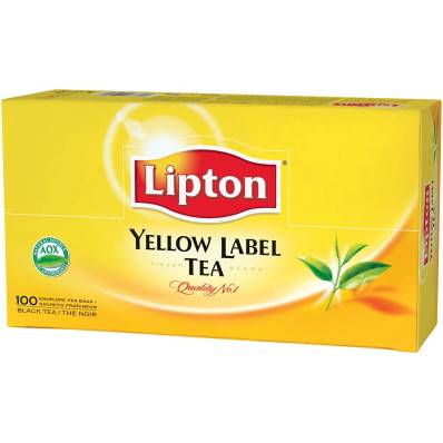 Lipton thé, yellow label tea, paquet de 100 sachets