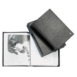 Porte-vues A5 20/30 pochettes en cuir synthétique avec pochettes en  plastique : : Fournitures de bureau