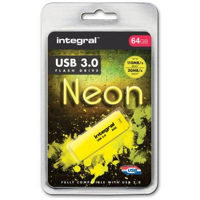 Clé USB 3.0 Intégral Memory 64 Go - Noir - JPG