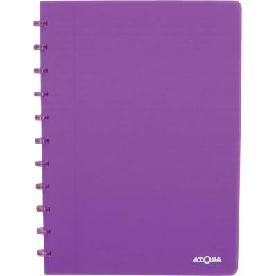 Atoma Trendy cahier, ft A4, 144 pages, ligné, transparant blauw