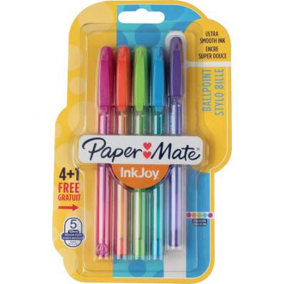 Paper Mate stylo bille à capuchon InkJoy 100 rétractable, pointe