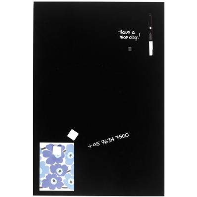 Visa meisje Arthur Conan Doyle Naga Magnetisch glasbord, zwart, ft 40 x 60 cm