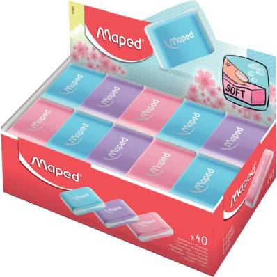 MAPED Essentials Soft - Gomme - disponible dans différentes couleurs Pas  Cher