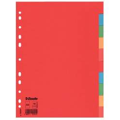 Correctbook intercalaires format A5, 4 onglets en couleurs assorties