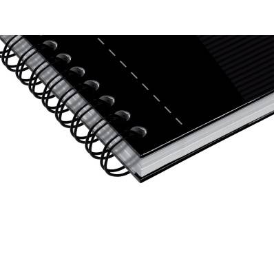 RHODIA Cahier à spirale 'Note Book', format A4+, ligné, noir ()