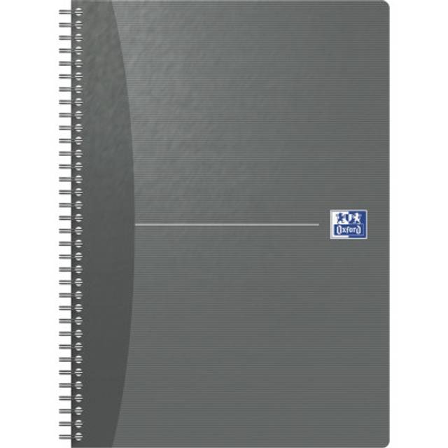 Oxford Office Essentials cahier à reliure spirale, 100 pages, ft A4,  quadrillé 5 mm, couleurs assorties