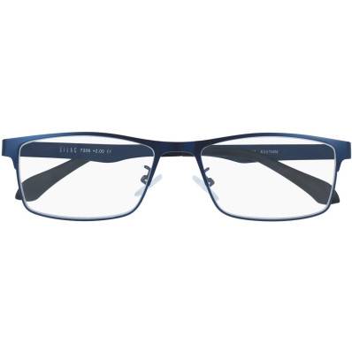 SILAC Blue Metal lunettes de lecture m tal san nickel bleu mat 1 50