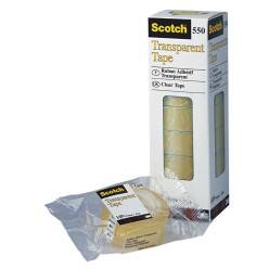 Scotch 550 Transparent Tape 3M en rouleau 19 mm x 33 m