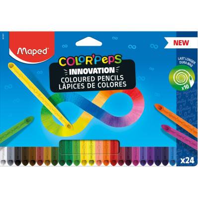 MAPED Pochette 24 feutres de coloriage COLORPEPS. Pointe moyenne