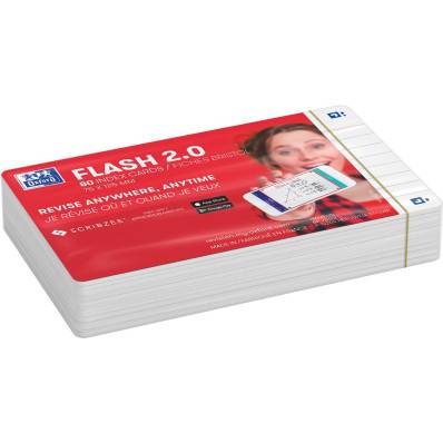 Oxford Flash 2.0 fiche starterkit, ligné, A7, assorti, paquet de