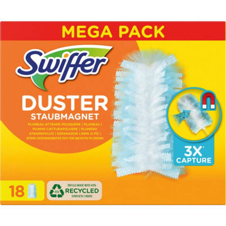 Swiffer Duster trap & lock recharge, paquet de 18 pièces