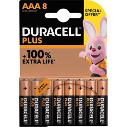 Pile alcaline AA - LR6 Duracell Optimum - Blister de 8 sur