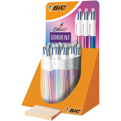 Bic 4 Colours Frozen, stylo bille, 0,32 mm, 4 couleurs d'encre classique,  sous blister
