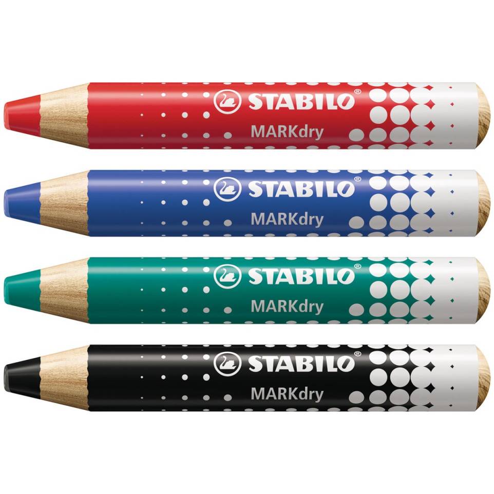 Stabilo Markdry Crayon Pour Tableaux Blancs Tui De Pi Ces En Couleurs Assorties