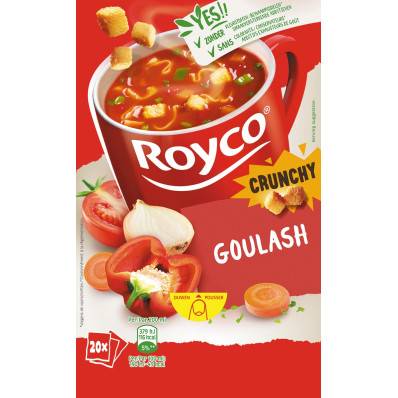 Royco Minute Soup goulash au boeuf, paquet de 20 sachets sur