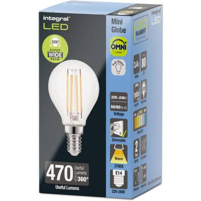 E14 mini deals globe dimmable